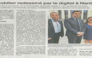 Ouest France : L'immobilier redessiné par le digital à Nantes