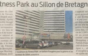 Presse Océan : Fitness Park au Sillon de Bretagne par DUGUE