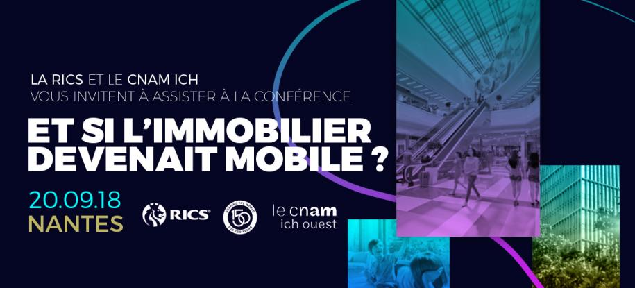 Invitation à la conférence du jeudi 20 septembre 2018 "Et si l'immobilier devenait mobile ?"